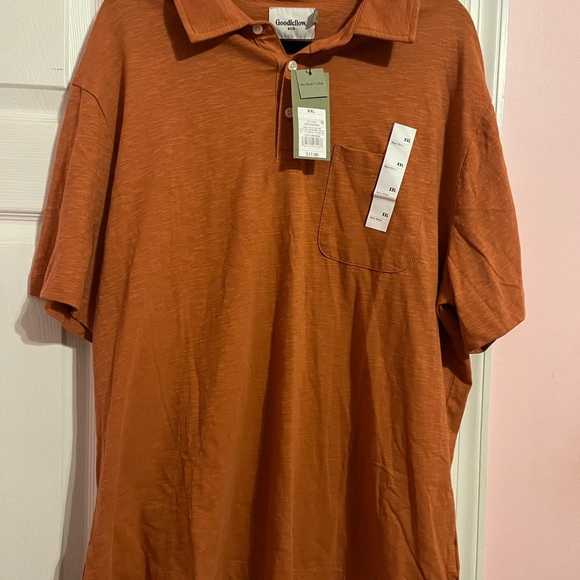 Goodfellow & Co Orange Polo Shirt Casual Style - Picture 2 of 5